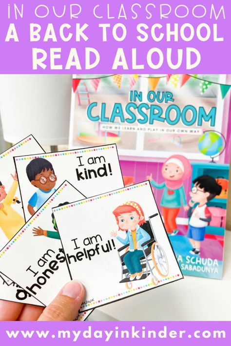 In our Classroom: A Back to School Read Aloud Garage Daycare, Classroom Ambiance, Student Incentives, Verses For Kids, Guided Reading Kindergarten, First Day Activities, Teaching Philosophy, First Week Of School Ideas, Toddler Homeschool