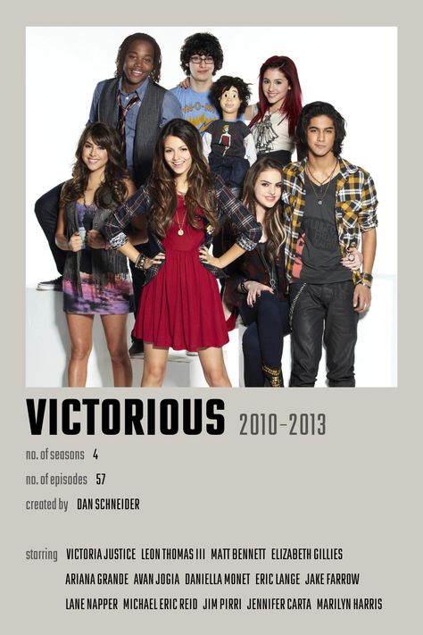 Victorious Poster, Victorious Show, Movie Polaroids, Leon Thomas, Dan Schneider, Daniella Monet, Avan Jogia, Elizabeth Gillies, Movie Prints