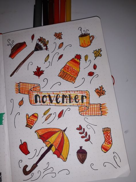 November Title Page, November Journal, Title Pages, Diary Ideas, Title Page, English Vocabulary Words, I Know It, Vocabulary Words, English Vocabulary