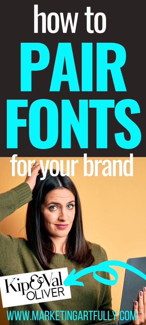 Tips and ideas for how to pair fonts for your brand! Includes examples and info about why certain font combinations work well together. Beyond just serifs and san serifs, more about how fonts work to represent your business and branding. How To Pair Fonts, Font Duos, Business Logo Fonts, Mixing Fonts, Free Tattoo Fonts, Font Psychology, Font Pairings, Business Fonts, Instagram Font