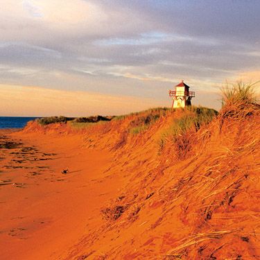 Prince Edward Island - home of the red sand Red Sand Beach, Prince Edward Island Canada, Eastern Canada, Prince Edward Island, Prince Edward, Light House, Anne Of Green Gables, Green Gables, Canada Travel