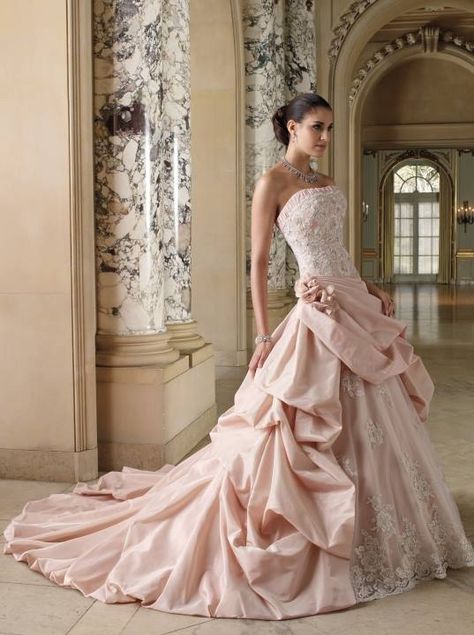 Are you considering a colored wedding gown for your big day? How about a blush pink wedding gown? Love this one!! #marys #marysbridal #weddinggown #pinkdress #maggiesottero #maggiebride #bestweddingdresses #annapolisbridal Pink Wedding Dress, Pink Wedding Dresses, Wedding Dresses Photos, Mon Cheri, Colored Wedding Dresses, Gorgeous Gowns, A-line Wedding Dress, Gown Wedding Dress, Beautiful Gowns