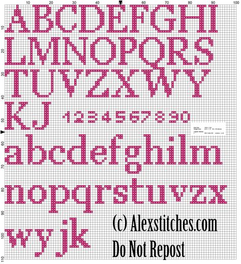 Hello Kitty Birth record free cross stitch pattern (2) Xstitch Alphabet Free Pattern, Cross Stitch Alphabet Patterns Free Fonts, Cross Stitch Fonts Free Alphabet Charts, Cross Stitch Letter Patterns Free, Cross Stitch Fonts Free, Cross Stitch Alphabet Patterns Free, Alphabet Cross Stitch Letters, Cross Stitch Motifs, Cross Stitch Font