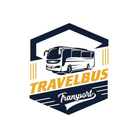 Vector bus logo design vector travel bus... | Premium Vector #Freepik #vector #bus-logo #tour-bus #city-bus #bus-trip Bus Logo Design, Travel Logo Design Ideas, Vector Bus, Bus Logo, Travel Logo Design, Travel Bus, Bus Trip, Bus City, City Bus