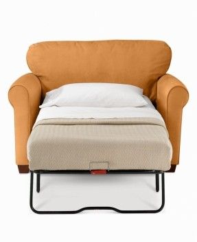 Pull out sleeper chair Tiny Guest Room, Fold Out Chair, Futon Chair Bed, Small Sleeper Sofa, Sleeper Chair Bed, Simple Bed Designs, Beds For Small Spaces, Fold Out Beds, Space Saving Beds