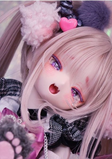 Cute Drawlings, Bjd Dolls Girls, Fantasy Art Dolls, Kawaii Doll, Dream Doll, Kawaii Plushies, Anime Figurines, Scary Art, Japanese Dolls