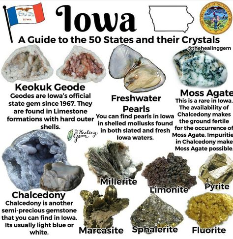 Rock Hounding Tennessee, Rock Hounding In Texas, Iowa Rocks And Minerals, Idaho Rockhounding, Gem Hunting U.s. States, Raw Gemstones Rocks, Rockhounding New York, Gem Hunt, Gemstones Chart