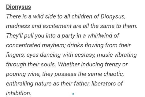 Children of Dionysus Dionysus Quotes Aesthetic, Dionysus Kids Aesthetic, Dyonisus Fanart God, Dionysus Cabin Headcanons, Dionysus Aesthetic Outfit, Children Of Dionysus Aesthetic, Dionysus Cabin Aesthetic, Cabin 12 Dionysus Aesthetic, Dionysus Quotes