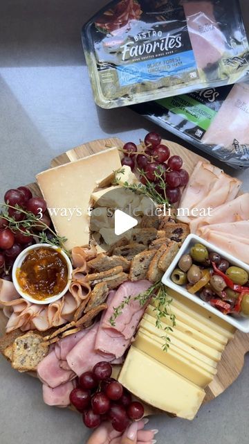 Ham And Cheese Board, Meat Platter Ideas, How To Fold Meat For Charcuterie, Deli Meat Platter, Seasoned Turkey, Make A Charcuterie Board, Black Forest Ham, Cheese Wine, Luncheon Meat