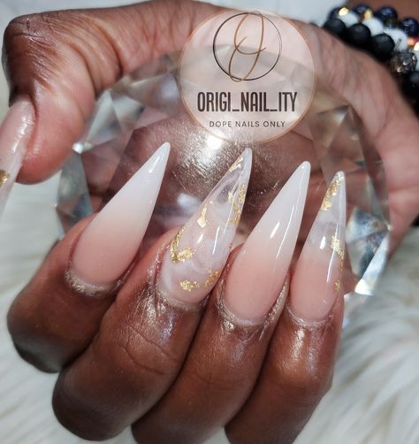 Ombre Stilletos Nails, Staleto Nails, Stelleto Nails, French Stiletto Nails, Acrylic Nails Stiletto, Stiletto Nails Short, Nails Styles, Natural Ombre, Nude Nail