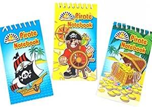 1 Pirate Note book Fun Party Bag Fillers Ideal gifts for Party Bags Pass the parcel prizes Rewards gifts etc Fantastic School Gifts from teachers to Puzzle Party, Kids Party Crafts, Pirate Theme Party, Loot Bags, Mini Notebooks, Book Party, Childrens Birthday Party, Party Bag Fillers, Top Toys