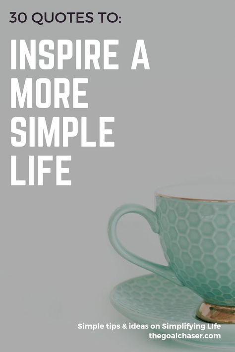 Simplifying. Simple Living. Yes, the concept of creating a more simple life is a popular one. But it's definitely not easy. Here are 30 great quotes about simplicity that will inspire you to live a more simple, fulfilled life. Living A Simple Life Quotes, Simplicity Quotes Simple Living, Simplicity Quotes Inspiration, Simplify Life Quotes, Quotes About Simplicity, Simplicity Quotes, 30 Quotes, Simplify Life, Life Motivation Inspiration