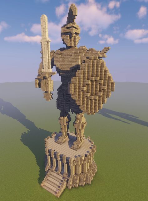 Ancient Greek Warrior Statues Minecraft Map Minecraft Medieval Statues, Minecraft Allay Statue, Minecraft Guardian Statue, Minecraft Big Statues, Minecraft Wizard Statue, Minecraft Warrior Statue, Percy Jackson Minecraft Builds, Ancient Greece Minecraft, Minecraft Colloseum Build