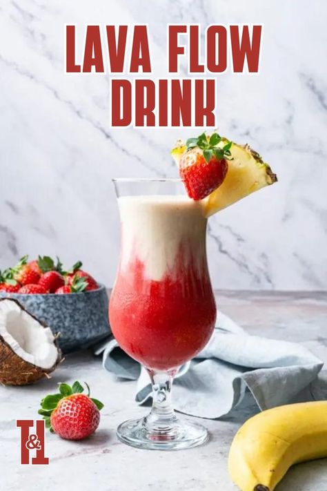 This Lava Flow destroys your thirst with a volcanic eruption of refreshing flavors!