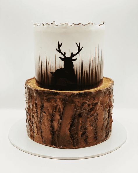 Deer Birthday Cake, Grooms Cake Hunting, Deer Hunting Cake, Hunting Birthday Cakes, Birthday Pies, Deer Cake, Deer Birthday, Hunting Cake, Deer Cakes