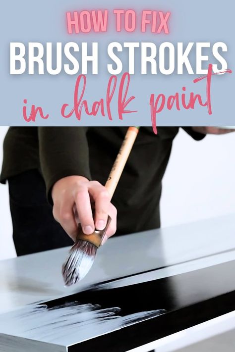 How To Fix Brush Strokes In Chalk Paint Painting With Chalk Paint, Painting With Chalk, Best Paint For Wood, Best Paint Sprayer, Best Chalk Paint, Make Chalk Paint, Painting Laminate Furniture, Nightstand Makeover, Using Chalk Paint