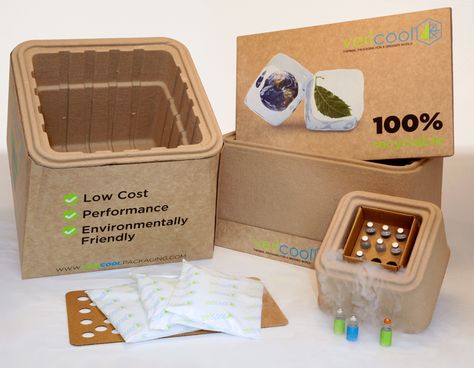 Vericool Breaks the EPS/Styrofoam Mold with Launch of Sustainable, Low-Cost, High-Performance Cold-Chain Packaging for Food Kit and Pharma Industries | Business Wire Packaging For Food, Food Delivery Packaging, Food Kit, Frozen Food Packaging, Takeaway Packaging, Recycled Paper Crafts, Seed Kit, Bao Bao, Tableware Design