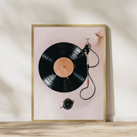 Teen Boy Room Decor, Record Print, Wall Decor Music, Wall Art Vinyl, Music Room Decor, Vinyl Record Art, Record Art, Retro Wall Decor, Music Wall Art