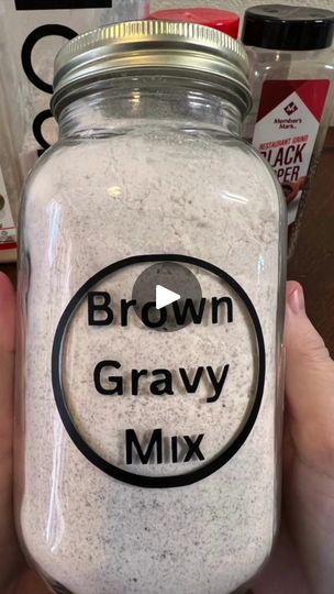 1K views · 41 reactions | Homemade Brown Gravy Mix is super easy to make ahead!  Save money as this is equivalent to 32 gravy packets. #recipe #gravy #frugal #homesteading #pantry #easyrecipes #thisoldbaker | Kim Artlip | Kim Artlip · Original audio Diy Brown Gravy Packet, Homesteading Pantry, Brown Gravy Mix Recipe, Frugal Homesteading, Brown Gravy Recipe Easy, Brown Gravy Packet, Homemade Brown Gravy, Brown Gravy Recipe, Homemade Cleaner