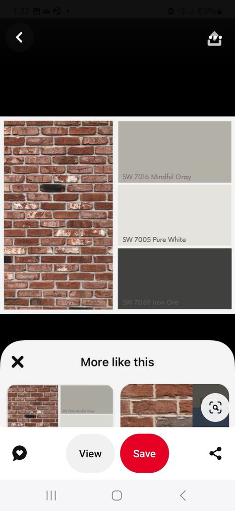 Red Brick White Trim Exterior, Brick And Grey House Exterior, Red Brick House With Black Siding, Red Brick And Siding Exterior Combinations, Gray Siding With Red Brick, Red Brick And Siding Exterior, Brick And Siding Exterior Combinations, Red Brick Colonial, Brick And Siding Exterior