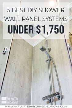 Here are 5 best DIY shower wall panel systems for UNDER $1750. You don’t want to miss out on this! | Innovate Building Solutions | #showerbase #showerwallpanels #BathroomRemodel | Shower wall panels | Shower bathroom remodel | bathroom remodel Diy Shower Stall Remodel, Diy Shower Panels, Dumawall Bathroom Ideas, Walk In Shower Ideas On A Budget, Diy Walk In Shower On A Budget, No Grout Shower Walls, Groutless Shower Walls, Cheap Shower Remodel, Waterproof Shower Wall Panels