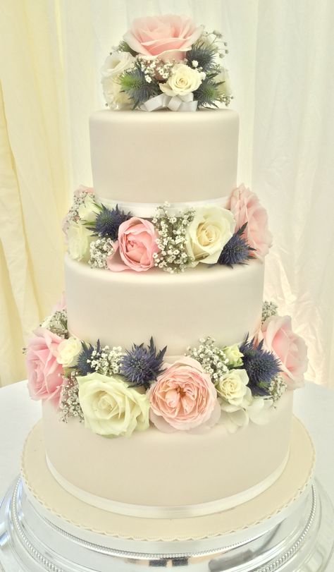 Wedding Cakes Pink And Blue, Wedding Cake Blush And Navy, Blue Cake With Pink Flowers, Pink And Blue Vintage Cake, Navy Blue Wedding Cake, Pink And Navy Blue Wedding, 2 Tier Wedding Cake Blue And Pink, Wedding Cakes Pink, Wedding Cake Color