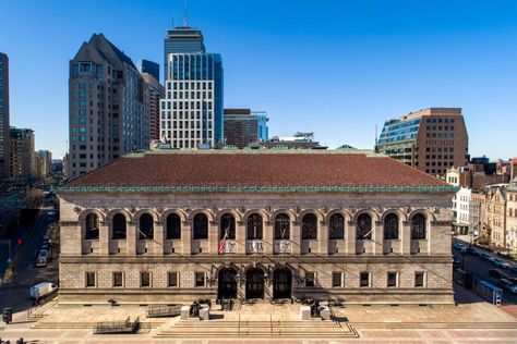 The McKim Building of the Boston Public Library Boston Public Library, Public Library, Great Artists, Boston, Architecture, Building