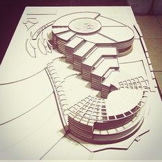 Conceptual Sketches, Concept Models Architecture, Arsitektur Masjid, Modern Architecture Design, Plans Architecture, New Architecture, Architecture Magazines, Architecture Design Concept, Architectural Drawing