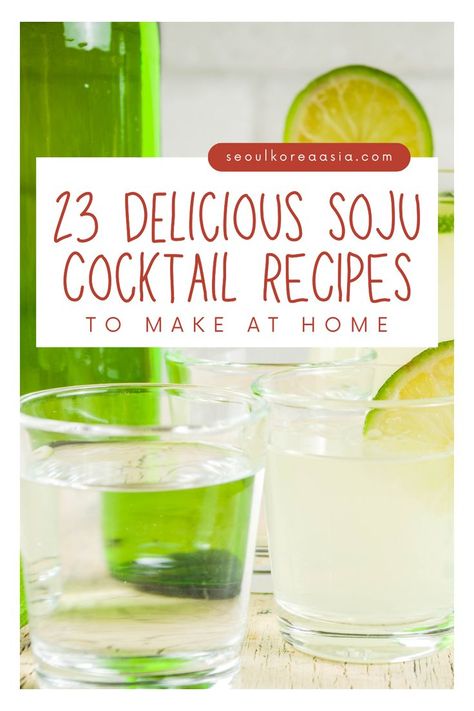 If you're looking to elevate your at-home cocktail game, making a cocktail with soju is the perfect spirit to experiment with. There are countless options for making delectable soju cocktails that will impress your guests due to its smooth and adaptable nature. You can try out these 21+ delectable soju cocktail recipes at home. Soju Cocktail Recipes, Soju Recipes, Soju Drinks, Soju Cocktail, Cocktail Recipes At Home, Cocktails To Make At Home, Mojito Ingredients, Korean Coffee, Korean Tea