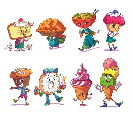 Check out my @Behance project: “Some food characters” https://www.behance.net/gallery/57156005/Some-food-characters Food Character Illustration, Food Character Design, Food Mascot, Food Character, Chocolate Drawing, Food Characters, Things With Faces, Pie Cupcakes, Chibi Body