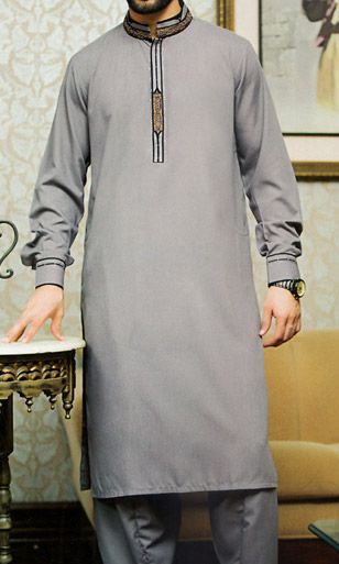 Buy online designer dresses from Pakistan. Indian Pakistani Lawn, Casual and Party clothing. Pakistani Dresses For Men, Muslim Men Clothing, Shalwar Kameez Designs, Shalwar Kameez Pakistani, Man Dress Design, Mens Indian Wear, Boys Kurta Design, Suit Pakistani, Gents Kurta Design