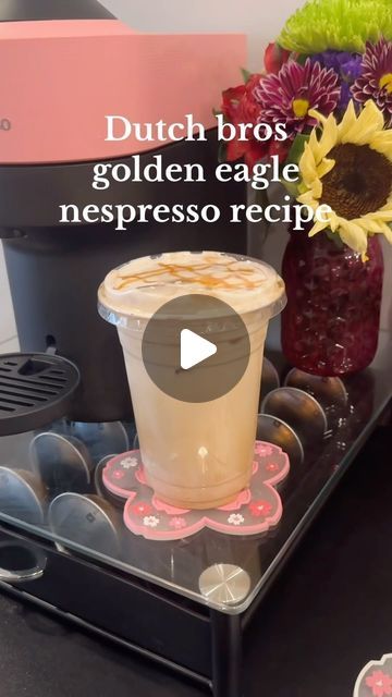 Dutch Bros At Home, Dutch Bros Golden Eagle, Nespresso Starbucks, Nespresso Coffee Pods, Nespresso Recipes, Iced Starbucks Drinks, Tiktok Followers, Cold Coffee Recipes, Nespresso Pods