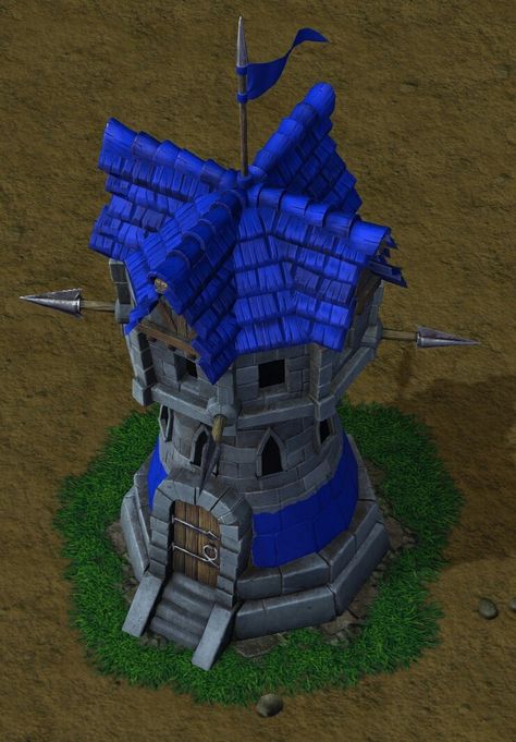 Guard Tower Village Games, Guard Tower, Warcraft Iii, Fantasy Castle, Medieval Town, World Of Warcraft, Low Poly, Castle, Tower