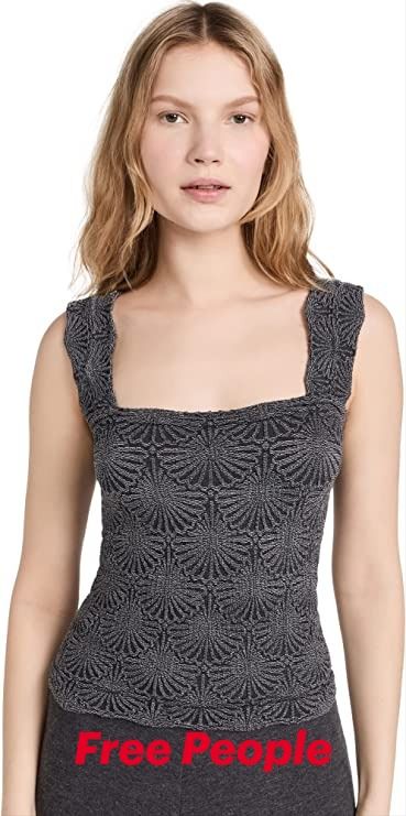 This tank top from Free People is so comfortable and flattering; I want to wear it daily. It can also be dressed up or down. Free People Love Letter Cami, Love Letter Cami, Flower Tank Top, Free People Style, Summer Streetwear, Mommy Style, Free People Clothing, Black Camis, Top For Summer