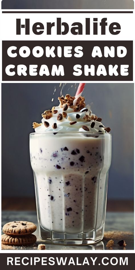 Indulge in the creamy, dreamy taste of our Herbalife Cookies and Cream Shake Recipe! This shake is not just a treat for your taste buds but also ... Herbalife Tea Kit Recipes, Herbalife Cookies And Cream Recipes, Herbalife Club Ideas Decor, Herbalife Cookies, Cookies And Cream Shake, Herbalife Cookies And Cream, Herbal Life Shakes, Herbalife Shakes, Herbalife Shake Recipes