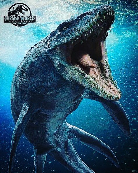 Jurassic World Fallen Kingdom on Instagram: “First look at the mosasaurus! #jurassicworld #jurassicworldfallenkingdom #fallenkingdom =============================== Watch the 1st…” Jurassic World Wallpaper, Marine Reptiles, Ancient Creatures, Fallen Kingdom, Jurrasic Park, Lego Movie 2, Michael Crichton, Jurassic World Fallen Kingdom, Jurassic World Dinosaurs