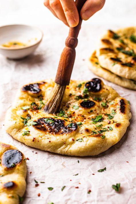 Vegan naan bread - Lazy Cat Kitchen