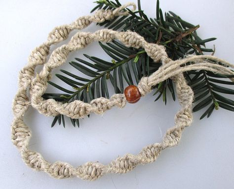 Basic Thick Hemp Necklace All Natural Hemp Mens Hemp Choker Hemp Choker, Homemade Bracelets, Jewelry Making Classes, Hemp Jewelry, Hemp Necklace, Versatile Jewelry, Jewellery Making Materials, Make Your Own Jewelry, Necklace Shop