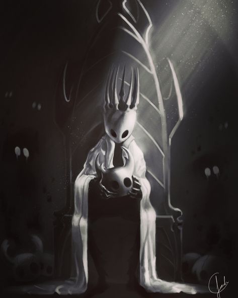 Pale King Hollow Knight Art, Pale King Fanart, Pale King Hollow Knight, Hollow Knight Pale King, The Pale King, Pale King, Team Cherry, Hollow Night, Hollow Art