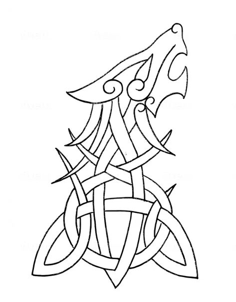 Viking Tattoo Outline, Viking Line Art, Steampunk Embroidery, Viking Gods, Viking Knotwork, Celtic Knot Drawing, Freelancing Websites, Celtic Coloring, Viking Ornament