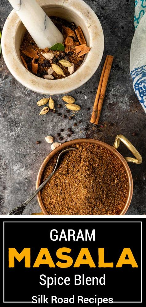 Garam Masala seasoning is an exotic, warm, and heady spice blend for flavoring Indian dishes. Make this recipe to have it ready to use anytime! Gram Masala Recipe, Graham Masala, Masala Spice Blend, Garam Masala Recipe, Garam Masala Spice, Marsala Recipe, Spice Blends Recipes, Masala Spice, Homemade Spice Blends