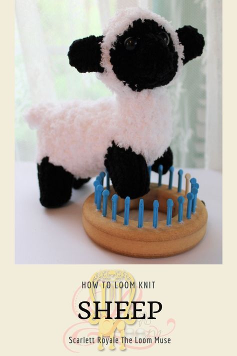 Knitting Loom Animals, Loom Knitting Beanie Hat, Loom Knit Animals, Loom Knitting Projects Free Pattern, Easy Loom Knitting Projects, Knit Stuffed Animals, Sock Kitten, Loom Stitches, Loom Knitting Patterns Free