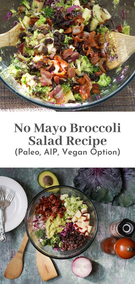 Aip Recipes Autoimmune Protocol, Autoimmune Protocol Diet Recipes, Aip Vegan, Autoimmune Diet Recipes, Aip Diet Recipes, Salad Broccoli, Autoimmune Paleo Diet, Autoimmune Recipes, Paleo Dinners