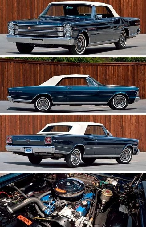 '66 Ford Galaxy 500 Convertble, 428 V8 Ford America, Anime Cars, Ford Galaxy, Ford Galaxie 500, Ford Lincoln Mercury, Ford Galaxie, Car Inspiration, Ford Cars, Ford Classic Cars