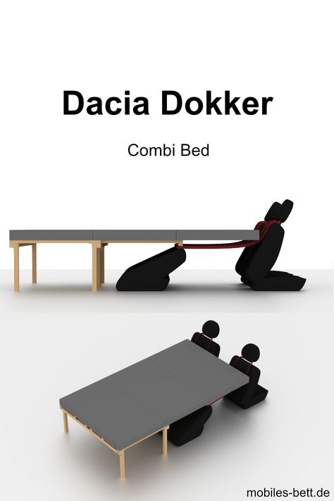 Step-by-step instructions for your dacia dokker car bed to build yourself. On mobiles-bett.de you will find detailed instructions for building a camper bed for your van. The instructions describe all the dimensions and materials that you can cut and obtain in your hardware store. Then you put them together like a kit. #Camper #Car #Bed #Minivan #Minicamper #Camping #diy #build it yourself # step-by-step #instructions #dacia dokker Berlingo Camper, Bil Camping, Vw Caddy Maxi, Camper Box, Kangoo Camper, Caddy Van, Minivan Camper Conversion, Suv Camper, Camper Beds