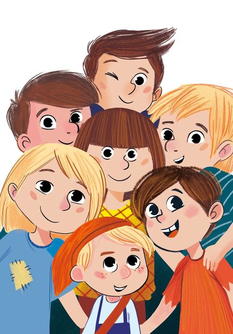 Love! 😀 #illustrated by Claudio Cerri, represented by Beehive Illustration. Check out his portfolio at Childrensillustrators.com - click this pin📌 for more children's illustration for picture book and other books for kids! #childrensillustrators #childrensbook #kidlitart #childrensillustration Beehive Illustration, Illustrator Portfolio, Children's Book Characters, Illustration Art Kids, Children's Illustration, Picture Books Illustration, Doll Family, Pop Art Wallpaper, Kids Artwork