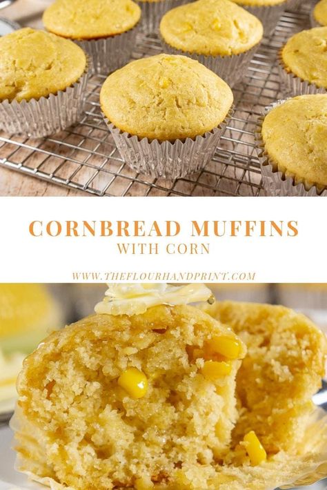 Homemade Cornbread Muffins, Cheddar Cornbread Muffins, Jalapeno Cheddar Cornbread Muffins, Homemade Cornbread Mix, Easy Cornbread Muffins, Recipe For Cornbread, Sweet Corn Muffins, Sweet Cornbread Muffins, Fresh Corn Recipes