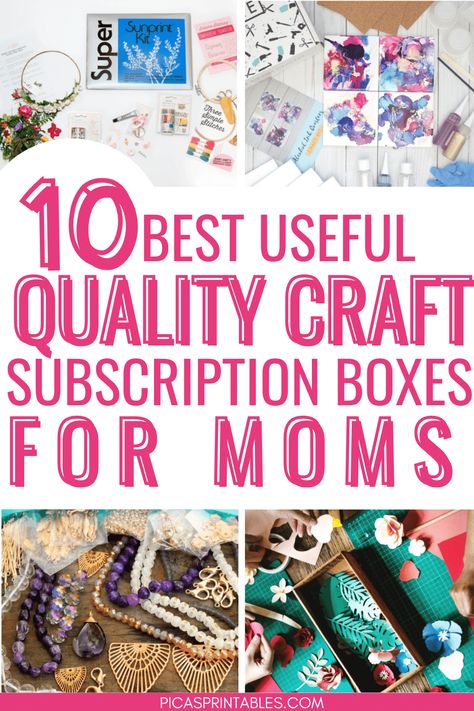 Craft Subscription Boxes, Diy Subscription Box, Best Monthly Subscription Boxes, Subscription Boxes For Women, Diy Box Crafts, Craft Box Subscription, Women Gift Ideas, Best Subscription Boxes, Diy Gifts For Mom