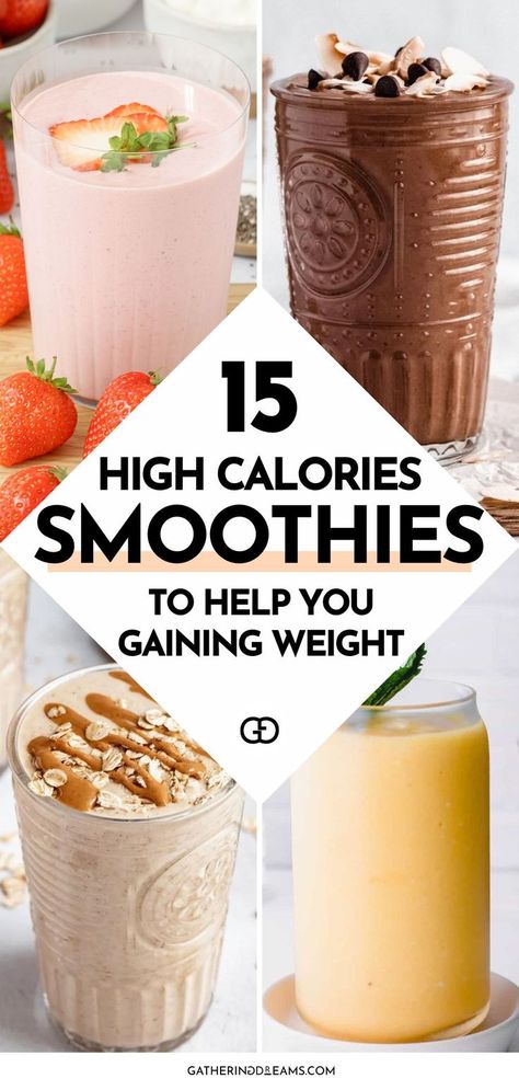 high calorie smoothies Smoothie For Weight Gain Healthy, Smoothies For Weight Gain, High Calorie Shakes, High Calorie Smoothies, Gain Weight Smoothie, Weight Gain Shakes, Healthy Weight Gain Foods, Healthy Homemade Snacks, Weight Gain Diet