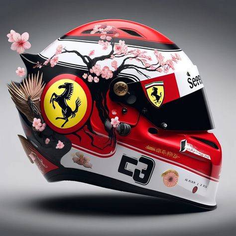 F1 Helmet Designs for Japan GP 🇯🇵 #f1 #helmet #art #japan #redbull #ferrari #mercedes #mclaren #alpine Disclaimer: The products… | Instagram F1 Helmet, Mercedes Mclaren, Motorcycle Helmet Design, Helmet Art, Helmet Concept, Helmet Designs, Japanese Grand Prix, Biker Aesthetic, Art Japan